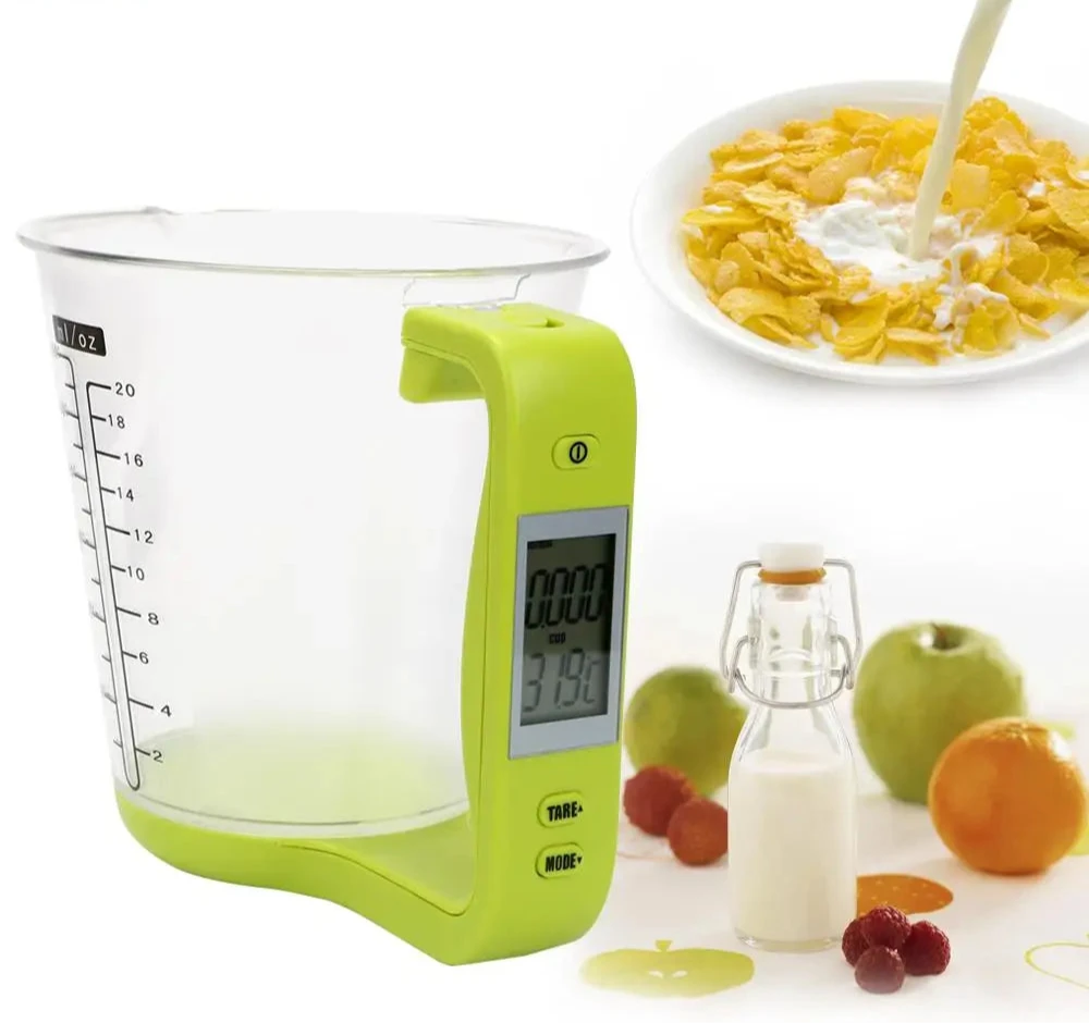 Kitchen Genius: Smart Measuring Cup with Scale & Temperature Sensor